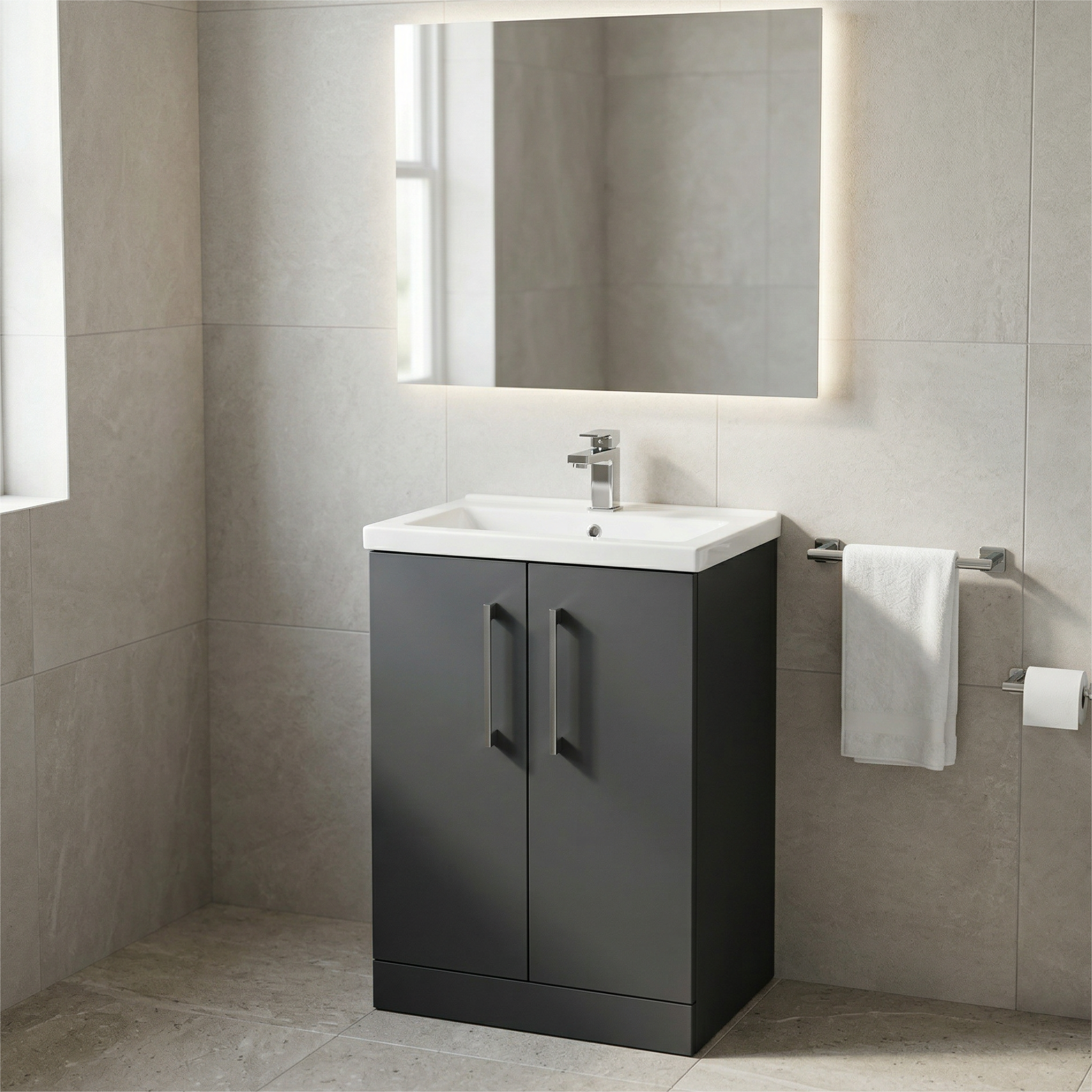 500mm Floor Standing 2 Door Unit (365 Deep)