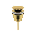 Nuie Brushed Brass Push Button Slotted Basin Waste