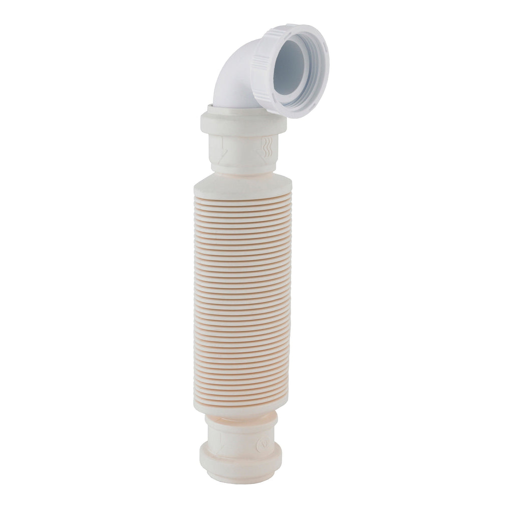 Nuie White Fast Flow Basin Waste Trap For Furniture