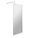 Nuie 758mm Semi-Frameless Chrome Wetroom Screen With Support Bar
