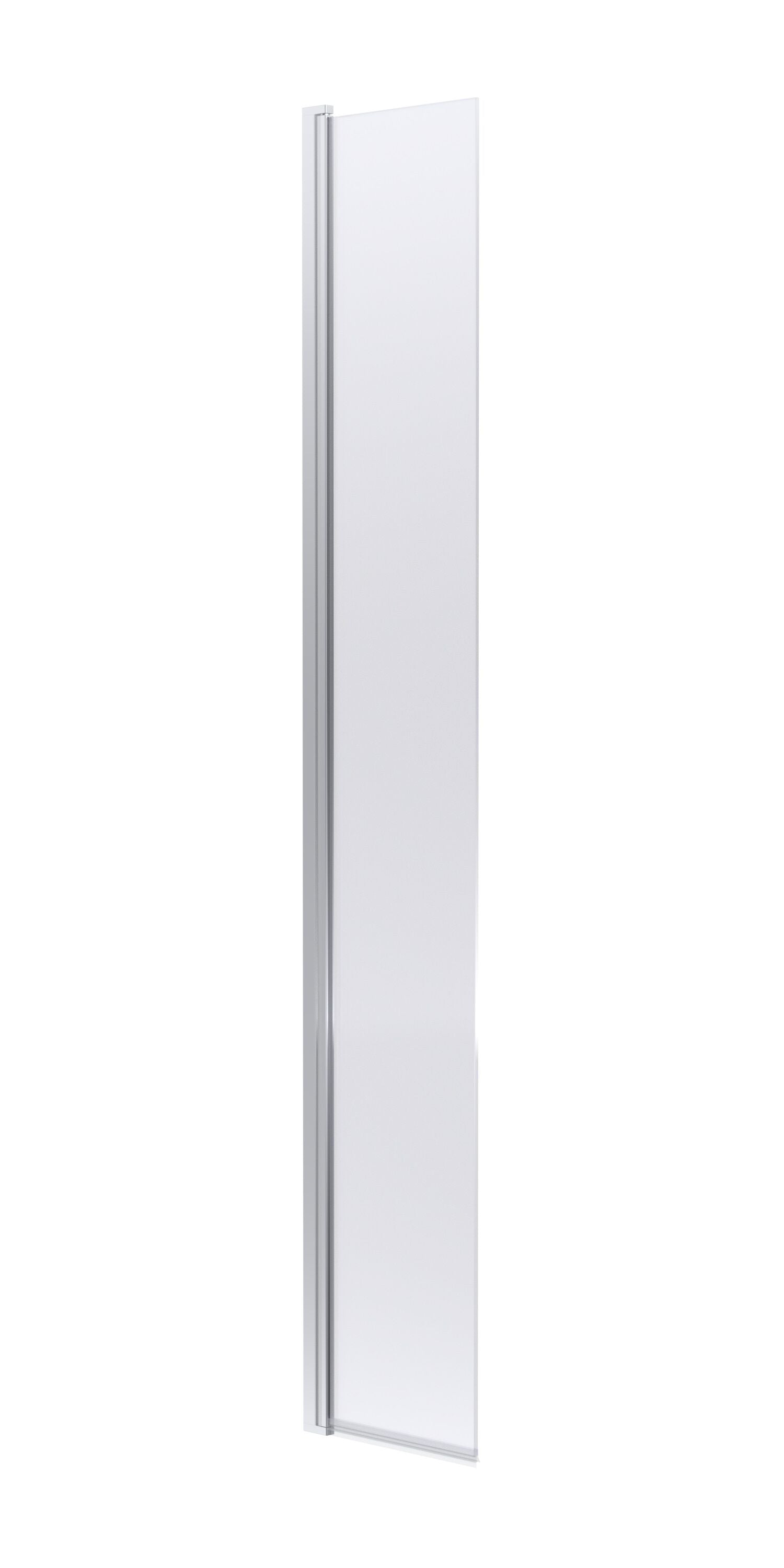 Nuie 322mm Semi-Frameless Chrome Hinged Wetroom Screen