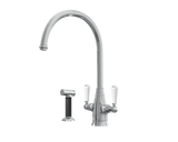 Verossi | Oswald| Traditional Dual Lever Kitchen tap | Chrome