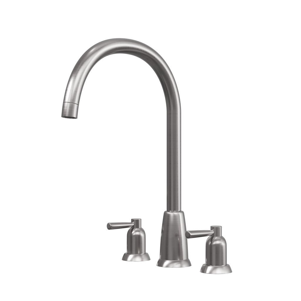 Verossi |Cuthbert| Classic 3TH Kitchen Mixer Tap| Pewter