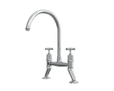 Verossi |Alton | Crosshead Trad Bridge Mixer Tap| Chrome
