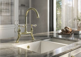 Verossi | Alton| Dual Lever Kitchen tap | Polished Brass