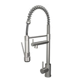 Verossi | Kitchen Sink Mixer with Flexi Spray | Brushed Steel