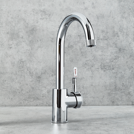 Verossi Polished Chrome Swan Neck Tap